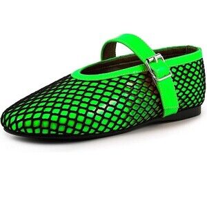 Mesh Flats Mary Jane shoes Flats Comfortable Adjustable Buckle Strap Ballerina
